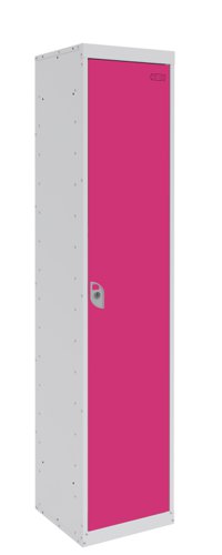 Dual USB Tablet and Laptop Charging Locker 1800h x 380w x 380d mm 15 comp/1 door Pitahaya Pink