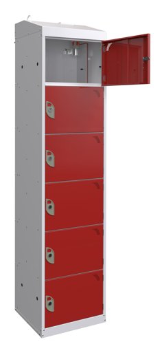 Fire Suppression Charging Locker - 1800x450x450mm - 6 Compartment - Standard Plug