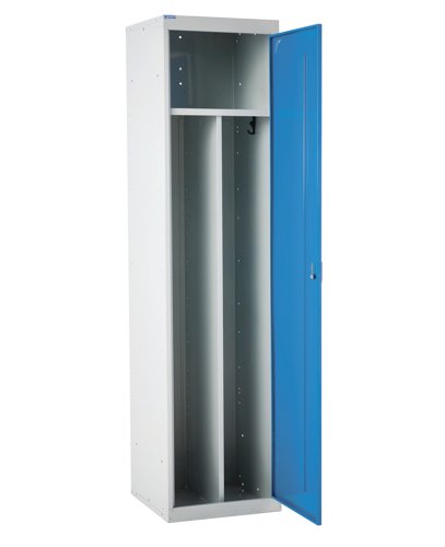 QMP Clean & Dirty Locker 1800h x 450w x 450d mm Light Blue door Camlock