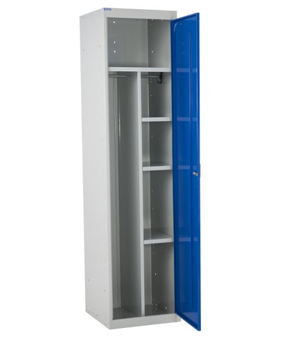 QMP Staff Locker 1800h x 450w x 450d mm Blue door Camlock