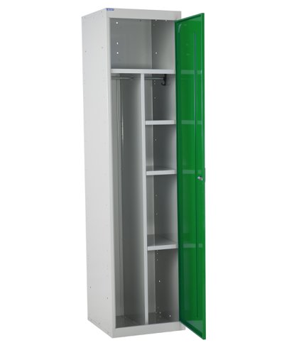 QMP Staff Locker 1800h x 450w x 450d mm Green door Camlock