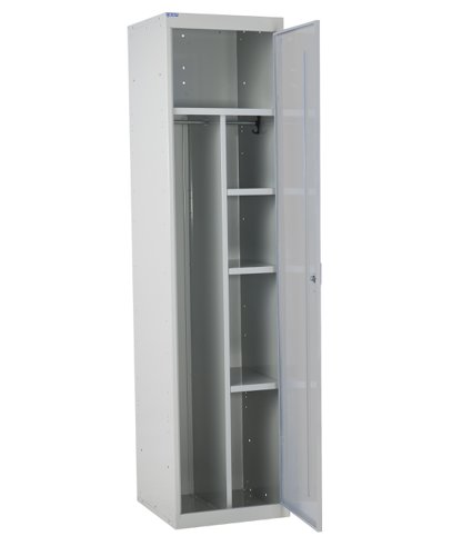 QMP Staff Locker 1800h x 450w x 450d mm Light Grey door Camlock