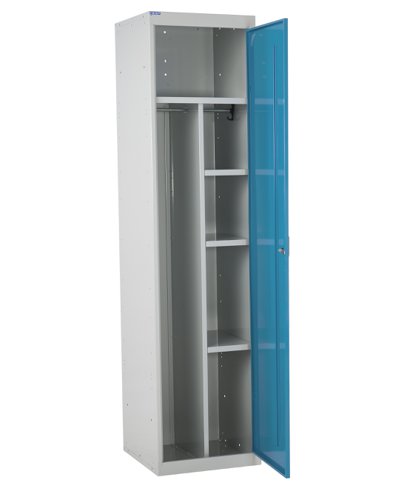 QMP Staff Locker 1800h x 450w x 450d mm Light Blue door Camlock