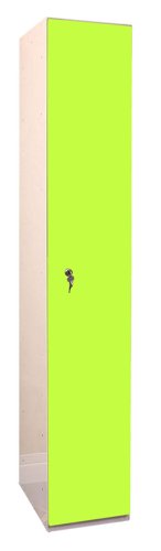 Laminate Plant-On Door Lockers 1800h x 300w x 300d mm 1 door camlock Vibrant Green