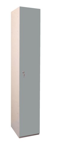 MFC Plant-On Door Lockers 1800h x 300w x 450d mm 1 door camlock Dust grey