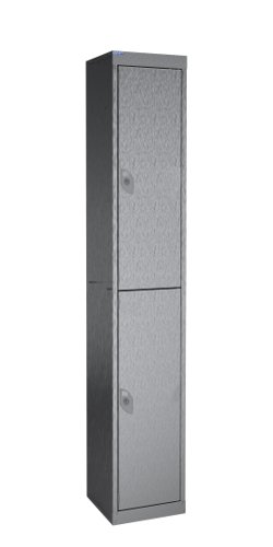 Stainless Steel Locker 1800h x 300w x 300d 2 door camlock 