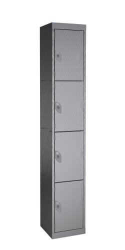 Stainless Steel Locker 1800h x 300w x 300d 4 door camlock 