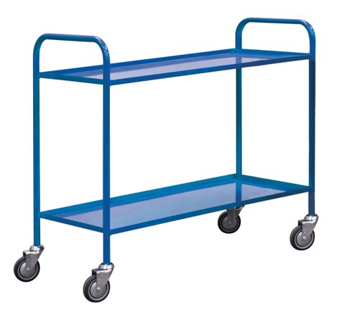 Economy Shelf Trucks 960h x 495w x 1100l mm 2 tier Blue