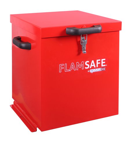 Flam Safe® Security Box - 555h x 460w x 420d mm red