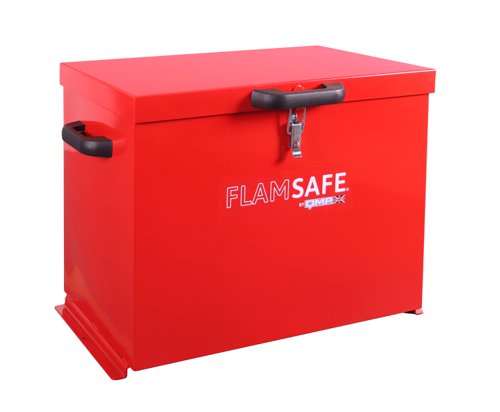 Flam Safe® Security Box - 555h x 660w x 420d mm red