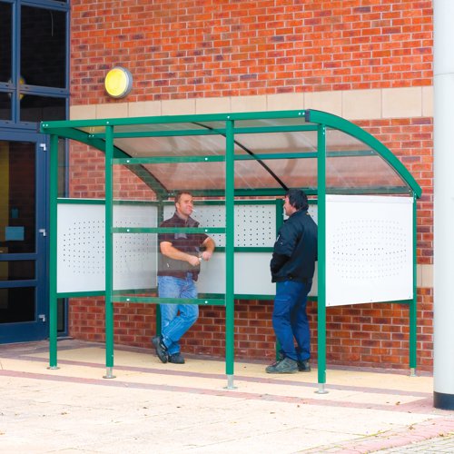 Premier Shelter 2320h x 3000w x 2100d mm  Perforated Steel Sides Green