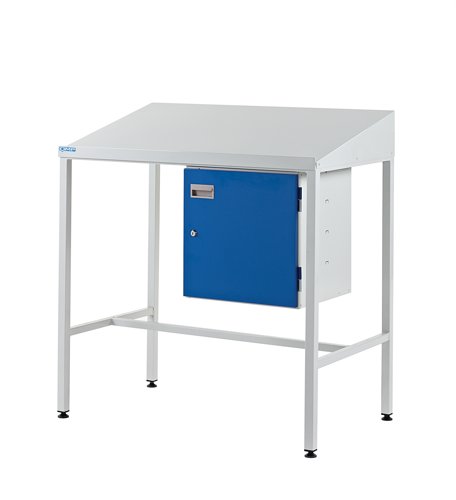 Team Leader Workstation - Cupboard - Sloping Top - H.1060 W.1000 D.460mm