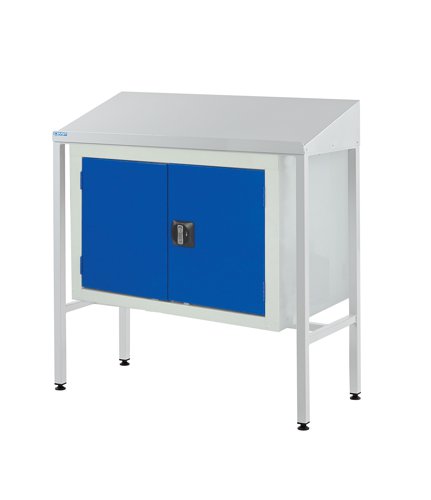 Team Leader Workstation - Double Cupboard - Sloping Top - H.1060 W.1000 D.460mm