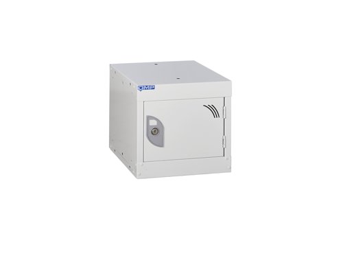QMP Cube Locker 300h x 300w x 300d mm light grey door Camlock 