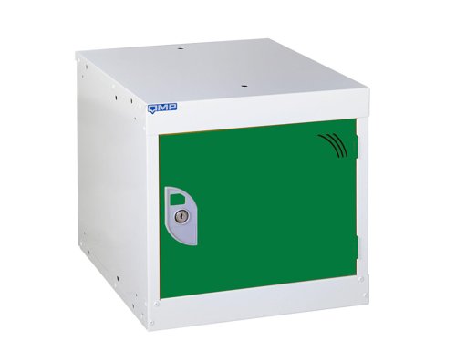 QMP Cube Locker 380h x 380w x 380d mm Green door Camlock 