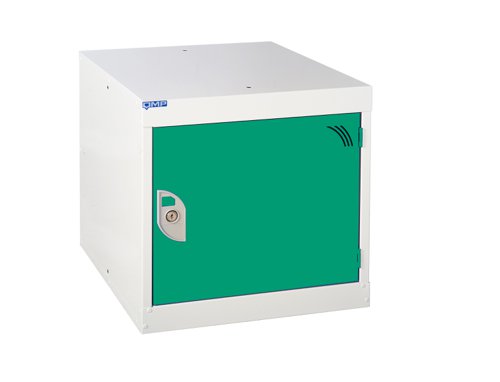 QMP Cube Locker 450h x 450w x 450d mm Green door Camlock 