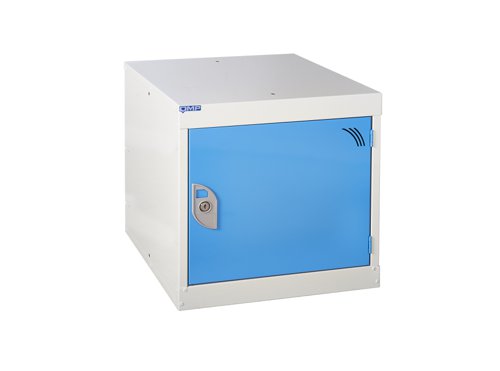 QMP Cube Locker 450h x 450w x 450d mm Light Blue door Camlock 