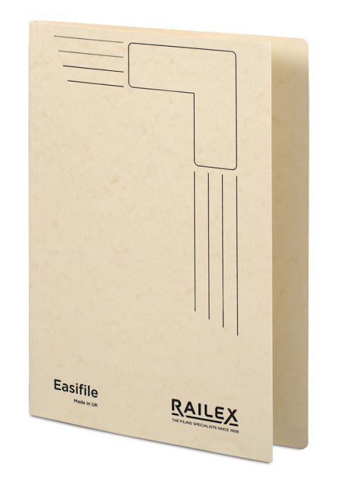Railex Easifile E7 Foolscap 350gsm Ivory PK25