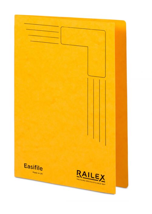 Railex Easifile E7 Foolscap 350gsm Gold PK25