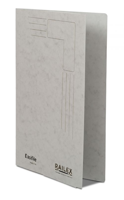 Railex Easifile with Pocket EP7 Foolscap 350gsm Pearl PK25