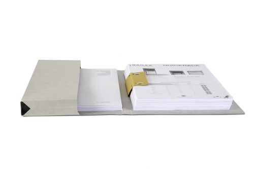 Railex Easifile Foolscap With Pocket 330Gsm Pearl Pack 25