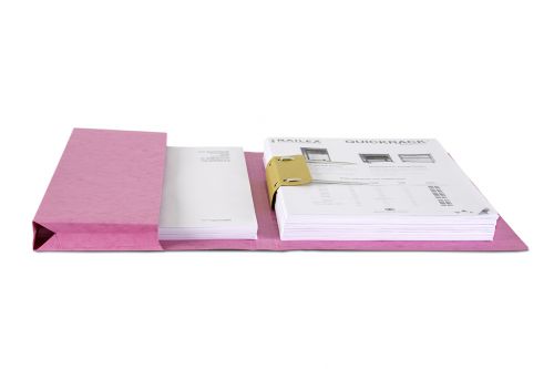 Railex Easifile Foolscap With Pocket 330Gsm Cerise Pack 25 Transfer Files MF1232