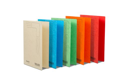 Railex Easifile with Pocket Foolscap Assorted PK25