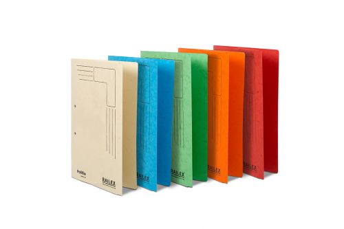 Railex Marbleboard Polifile With Pocket 350gsm 35mm Foolscap Assorted PL5P-A [Pack 25]