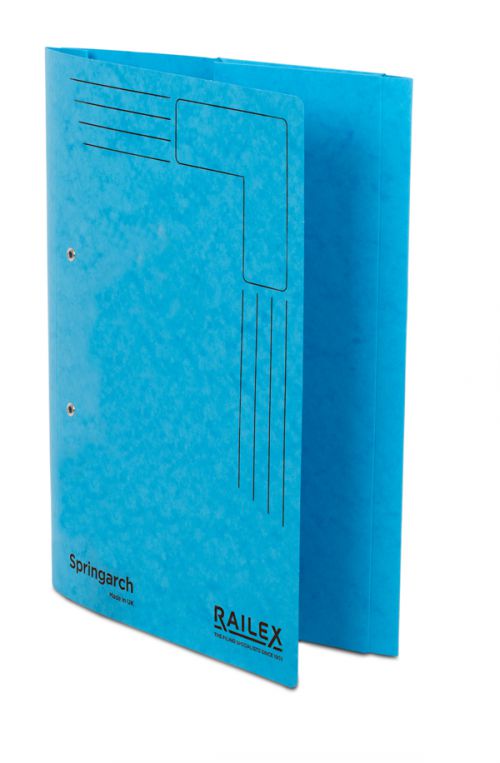 Railex Springarch SA5 Foolscap 350gsm Turquoise PK25