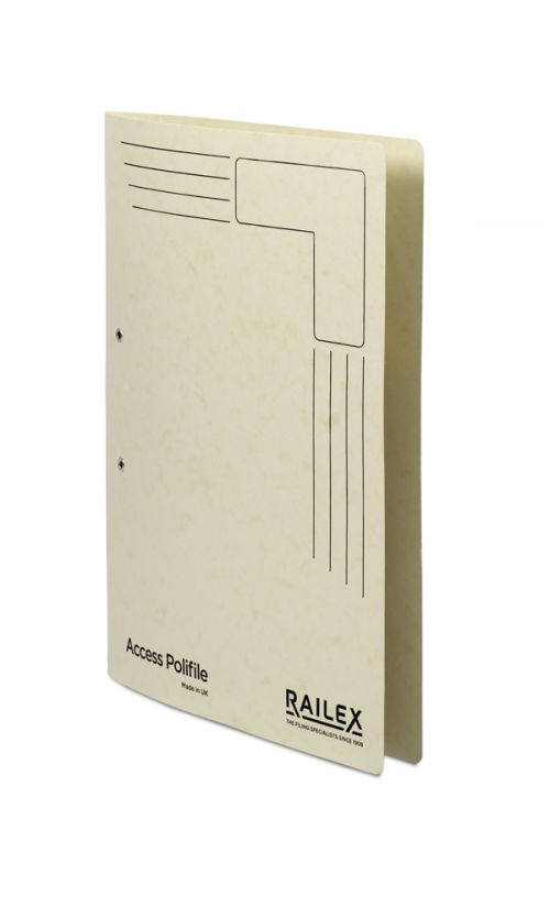 Railex Marbleboard Access Polifile 346gsm 40mm Foolscap Ivory AP5(1) [Pack 25]