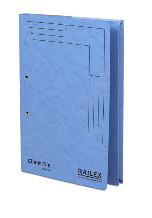 Railex Clientfile CF5P Foolscap 350gsm Turquoise PK25
