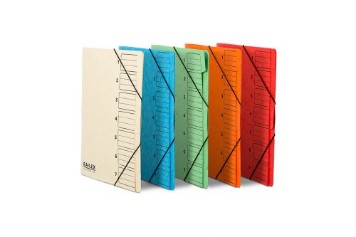 Railex 7 Part File A4 350gsm Assorted PK10