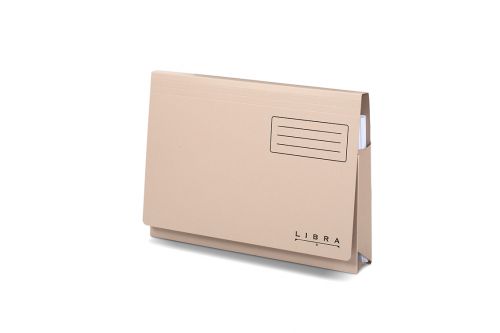 Railex Libra Ultra Heavyweight Pocket Folders Foolscap 485g Buff [Pack 25]