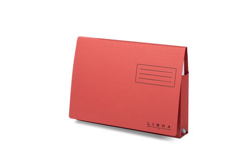 Railex Libra Ultra Heavyweight Pocket Folders Foolscap 485g Red [Pack 25]