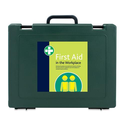 HSE 50 Person Workplace Kit  - in Green Cambridge Box