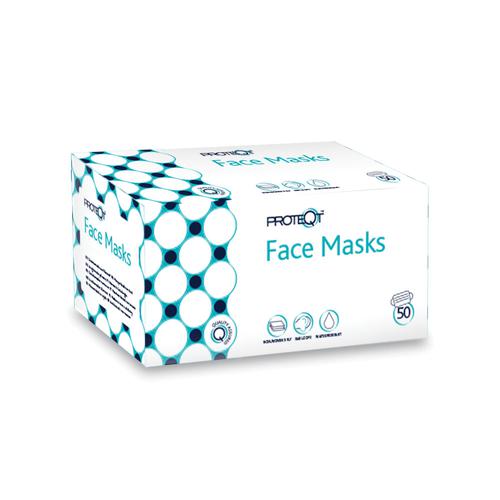 Proteqt™ Type IIR Face Masks - Box of 50