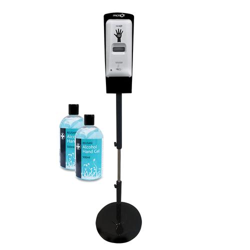 Hand Stop Automatic Hand Gel Station and Stand - 1000ml Capacity