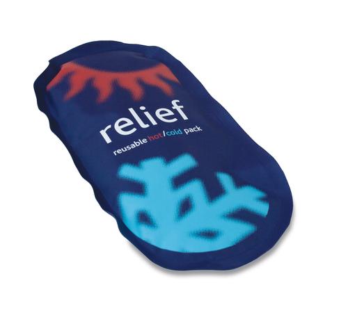 HS88711 | The Reliance Medical Relief Reusable Hot and Cold Packs help soothe muscular discomfort and help to reduce swelling and bruising. The hot pack will assist in increasing circulation, with temporary relief to muscle aches, back pain, sinusitis or menstrual cramps. The cold pack will assist in temporarily reducing swelling, toothache, headache and fever. Each compress can be used more than once, with the plastic outer covering ensuring they remain clean for repeated use.