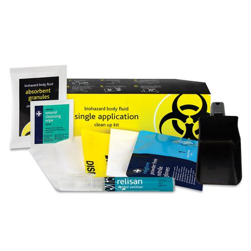 Body Fluid Clean-up Kit - 1 Application (Boxed) Reliance Medical