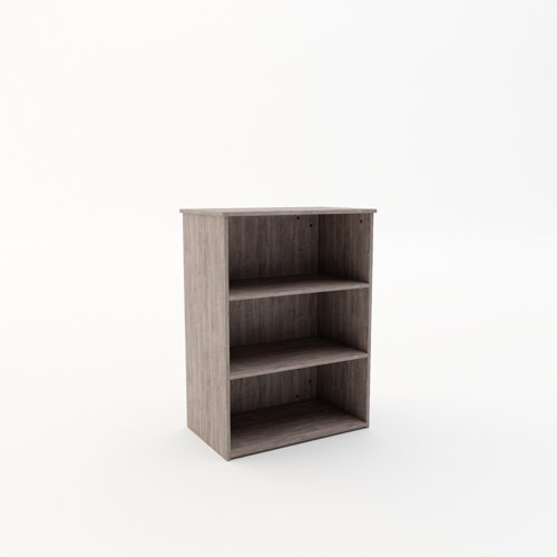 Booki Open Storage Unit 1090mm High in Grey Oak