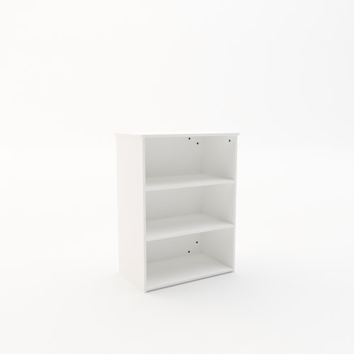 Booki Open Storage Unit 1090mm High in White | BOK109WH | REVILO Furniture