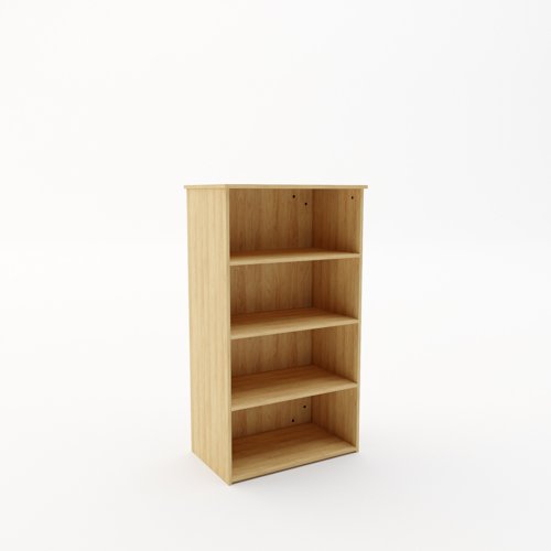 Booki Open Storage Unit 1440mm High in Oak