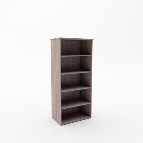 Booki Open Storage Unit 1790mm High in Grey Oak