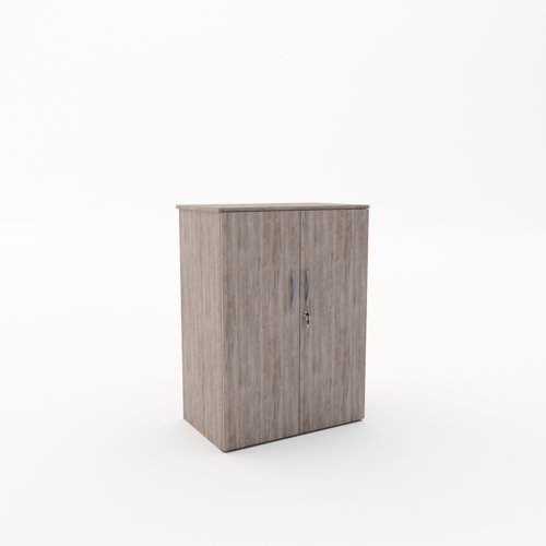 Cubbi Closed Storage Unit 1090mm High in Grey Oak | CUB109GO | REVILO Furniture