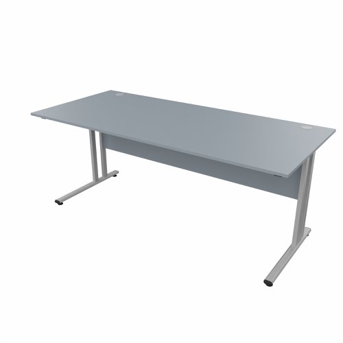 EnviroDesk Straight Desk 1785x800mm Grey leg, Grey Top  