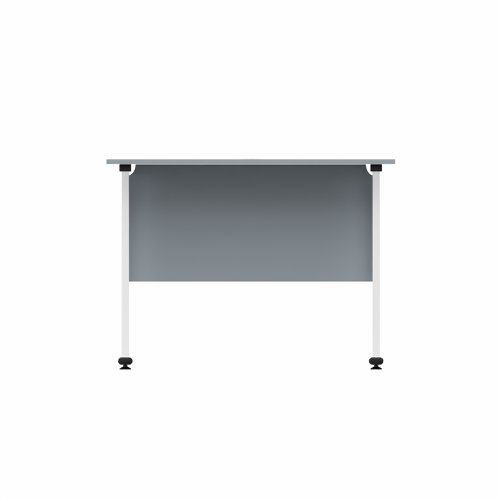 EnviroDesk Straight Desk 985x800mm White leg, Grey Top  