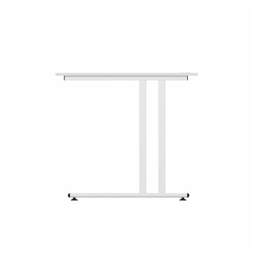 EnviroDesk Straight Desk 1585x800mm White leg, White Top  