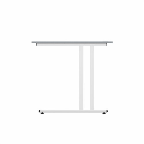 EnviroDesk Straight Desk 1785x800mm White leg, Grey Top  