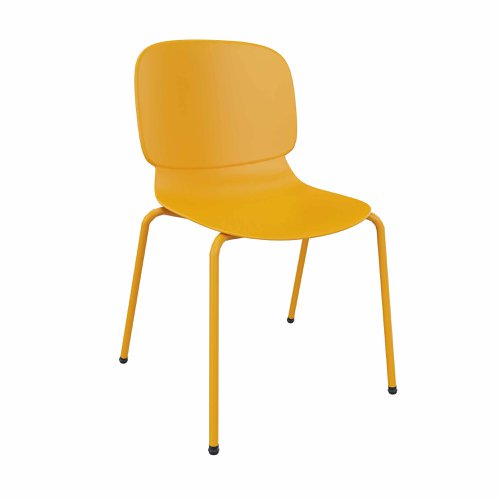 LORCA 4 legged chair in Yellow