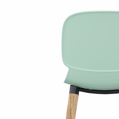LORCA II wooden legged chair in Green